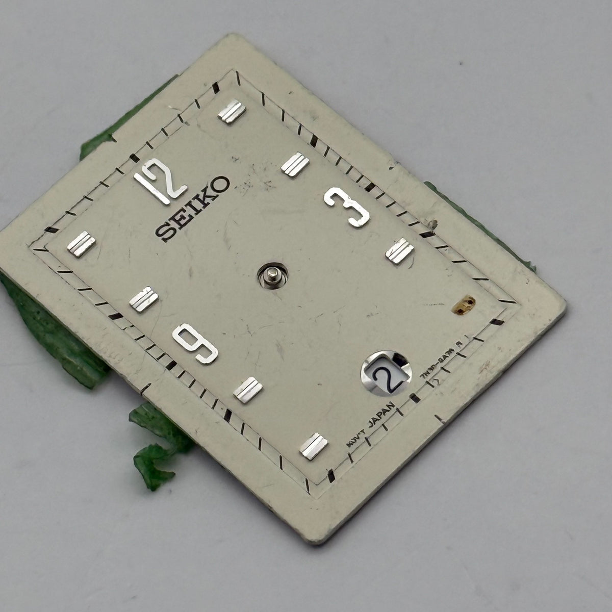 Seiko Watch 7N42-6A78 Dial Rectangular Japan Vintage Spare Parts Repair 20.9mm