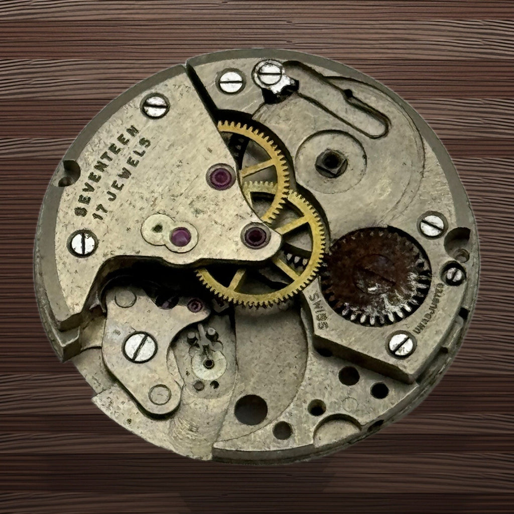 Felsa F 400 Watch Movement Men's Manual Wind 17 Jewels Swiss Parts Spares 25.9mm