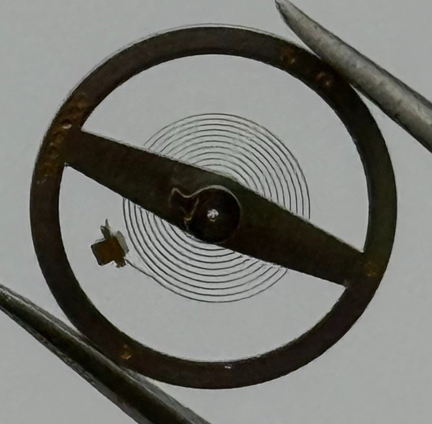 Brac 300 301 Balance Wheel Complete And Spring 1604 Watch Movement Parts NOS