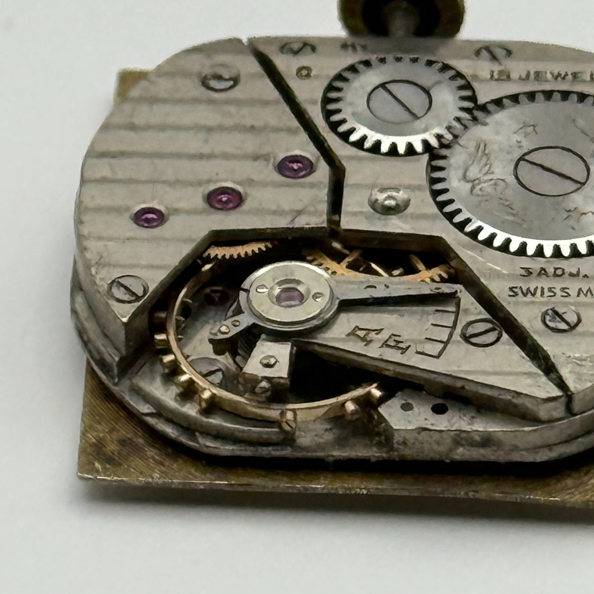 Rotary 830 Watch Movement - 15 Jewels - For Parts / Repair - 20mm