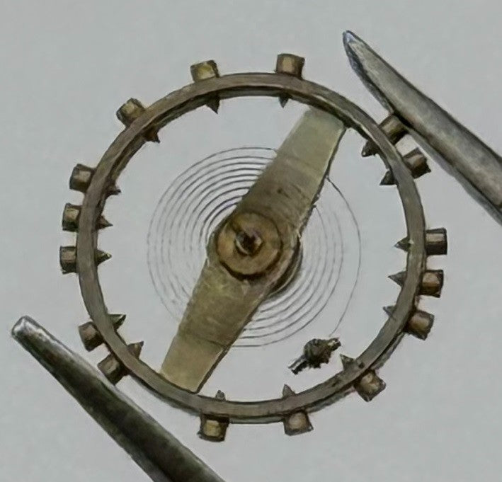 NFT 525 Balance Wheel Complete And Spring 5¼’’’ Renata 123 Watch Movement Parts