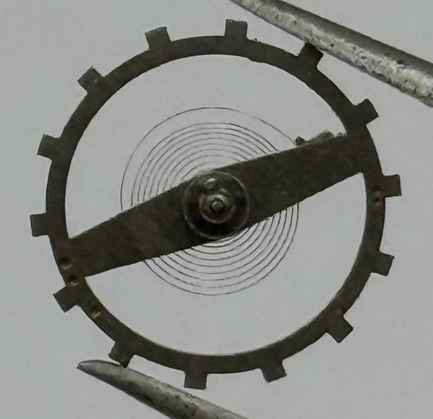 Lanco 1077 Balance Wheel Complete And Spring 10½’’’ 234 Watch Movement Parts NOS