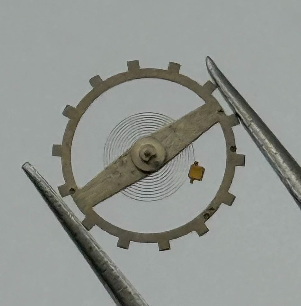Lanco 1078 Balance Wheel Complete And Spring 10½’’’ Watch Movement Parts NOS