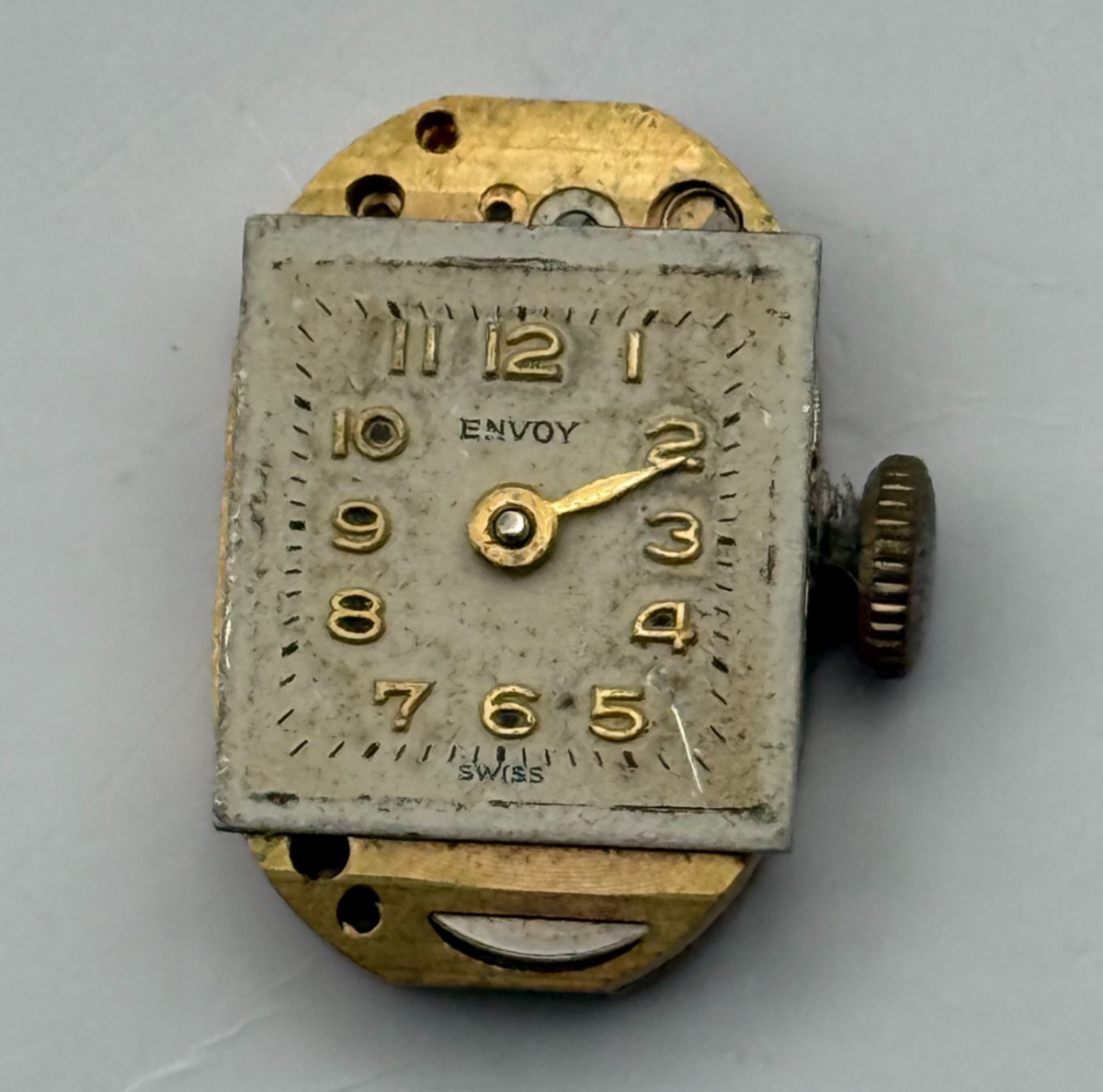ETA 2345 Watch Movement Envoy Swiss Manual Wind Vintage Parts Repair 12.8mm