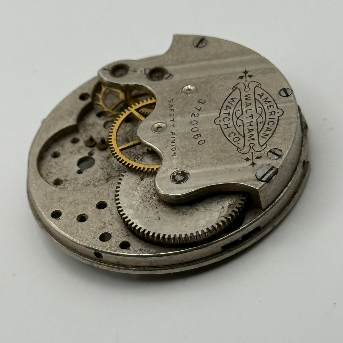 Waltham Seaside Watch Movement Model 1882 American Antique 1s Parts Repair