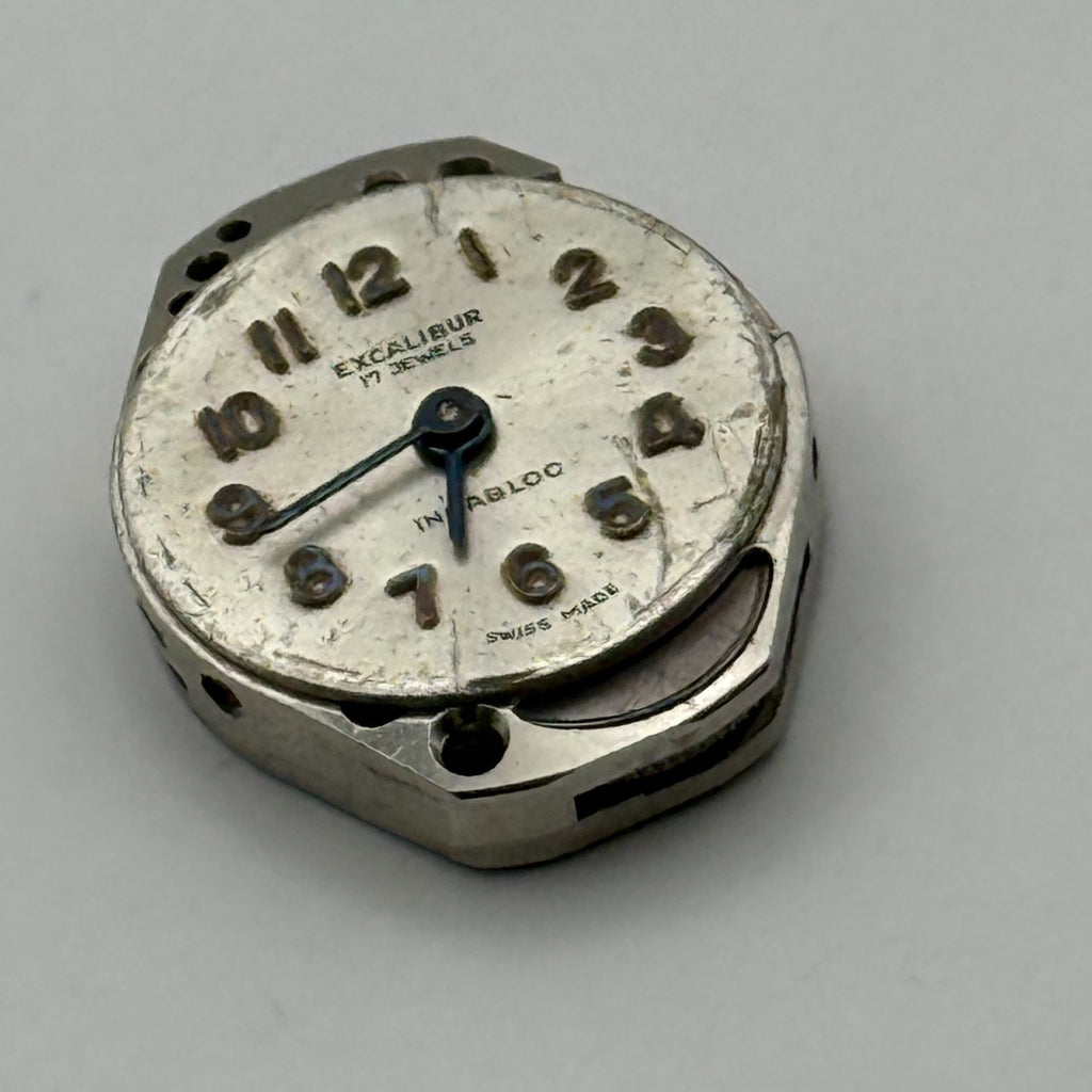 FHF 69-21 Watch Movement Excalibur 17 Jewels Swiss Manual Wind Parts 15.3mm