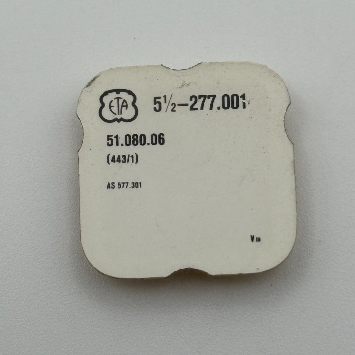 ETA 277.001 Setting Lever - 5 1/2 - 443/1 - New Old Stock - Watch Parts