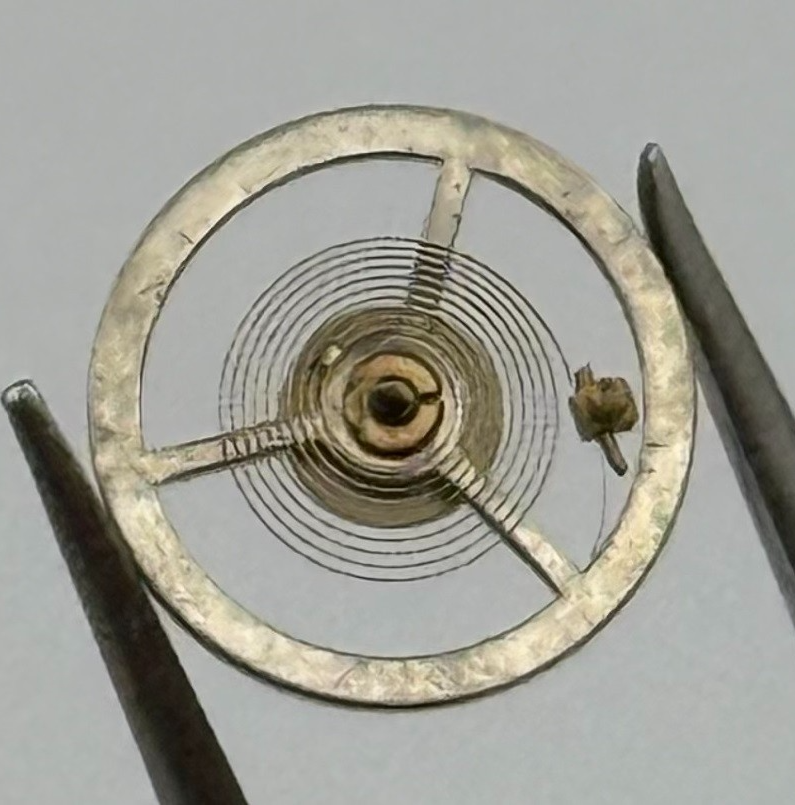 BFG 34 PL Balance Wheel Complete And Spring Renata 59 Watch Movement Parts NOS