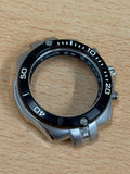 Seiko Chronograph Watch Case - Tachymeter Black Bezel - New Old Stock - 42mm
