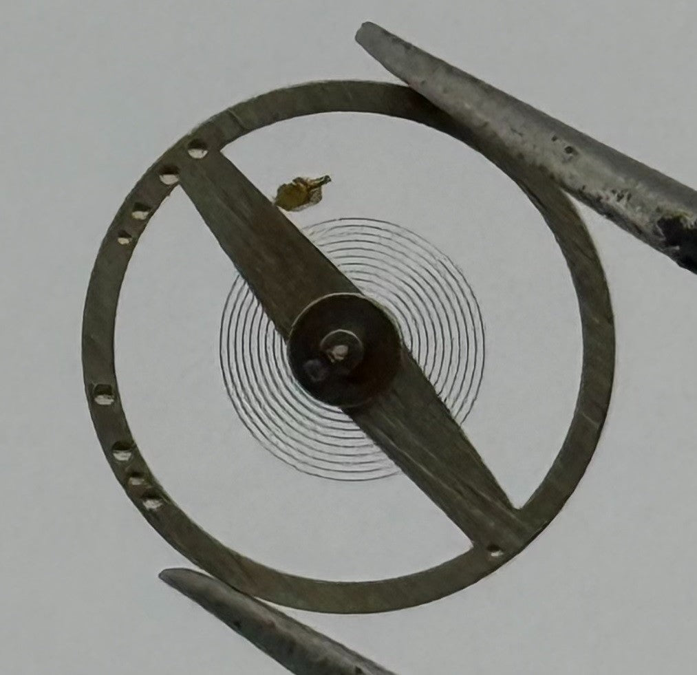 Oris 461 Balance Wheel Complete And Spring 10½’’’ 381 Watch Movement Parts NOS