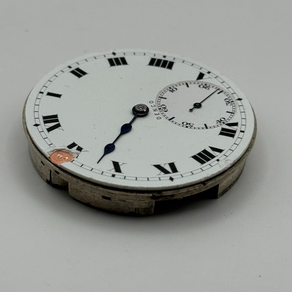 Denco Hunter Pocket Watch Movement Sub Seconds 17J Manual Wind Parts 40.5mm