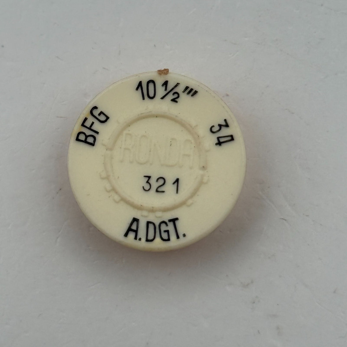BFG 34 Balance Wheel Complete And Spring 10½’’’ 321 Watch Movement Parts NOS