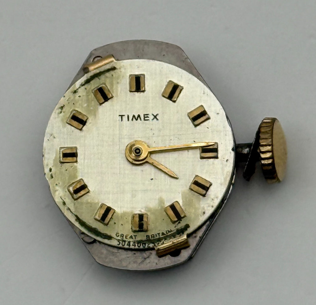 Timex 456 Watch Movement Great Britain Vintage Manual Wind Parts Repair 18mm