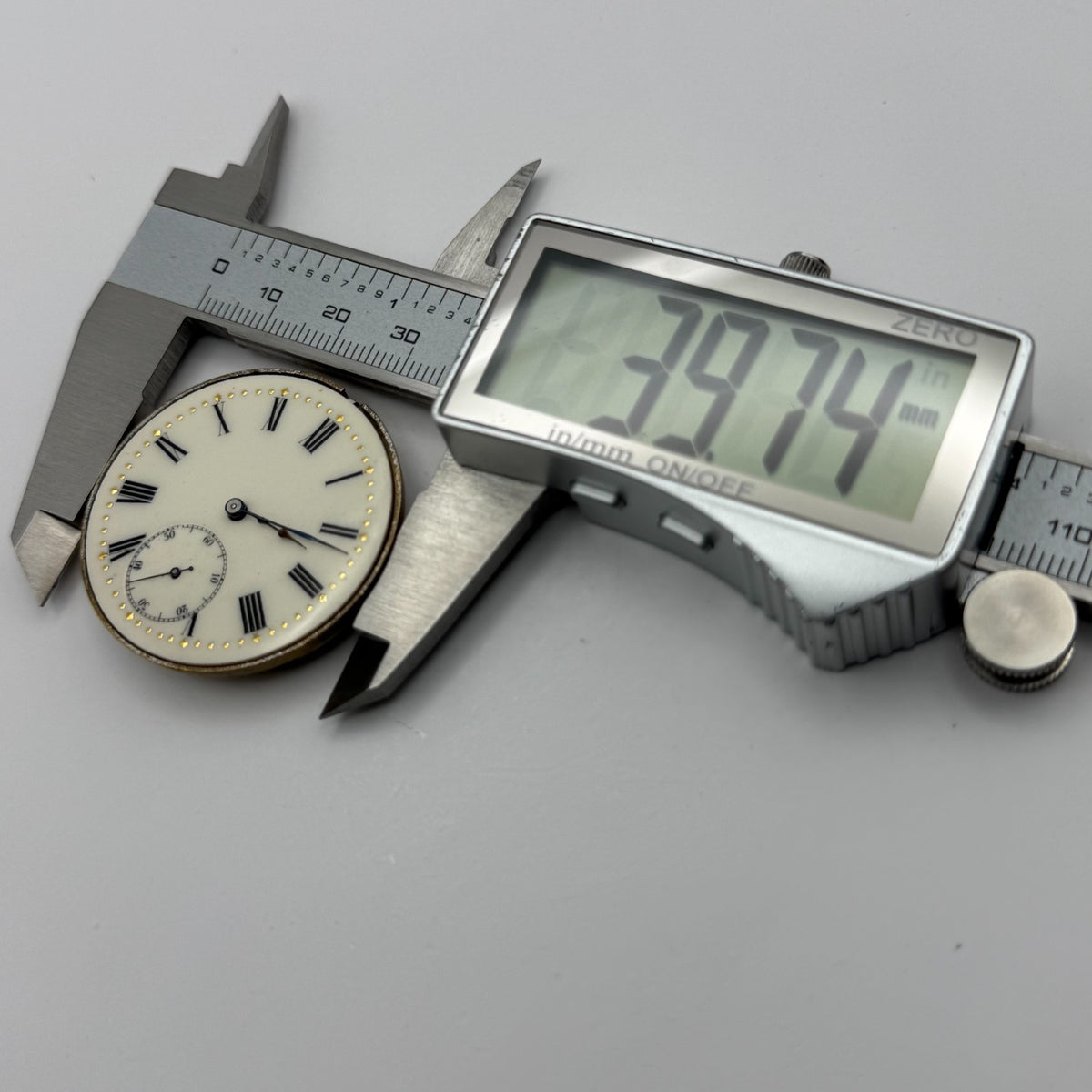 High Grade Pocket Watch Movement Running Hunter Antique Parts 36.2mm