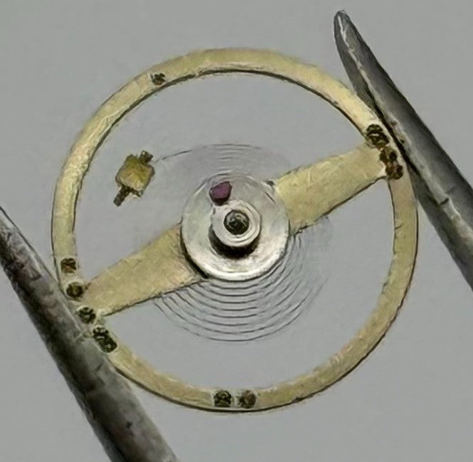 Ebosa 86 87 Balance Wheel Complete And Spring 8¾’’’ 1249 Watch Movement Parts