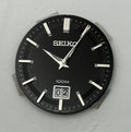 Seiko 6N76-00A8 Watch Dial 100M Black Japan Vintage Spare Parts Repair 32.9mm