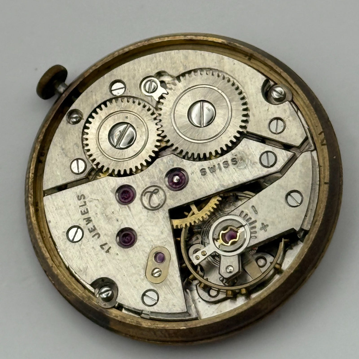 AS 1634 Watch Movement - A. Schild 1634 Bernex - For Parts / Repair - 29.6mm