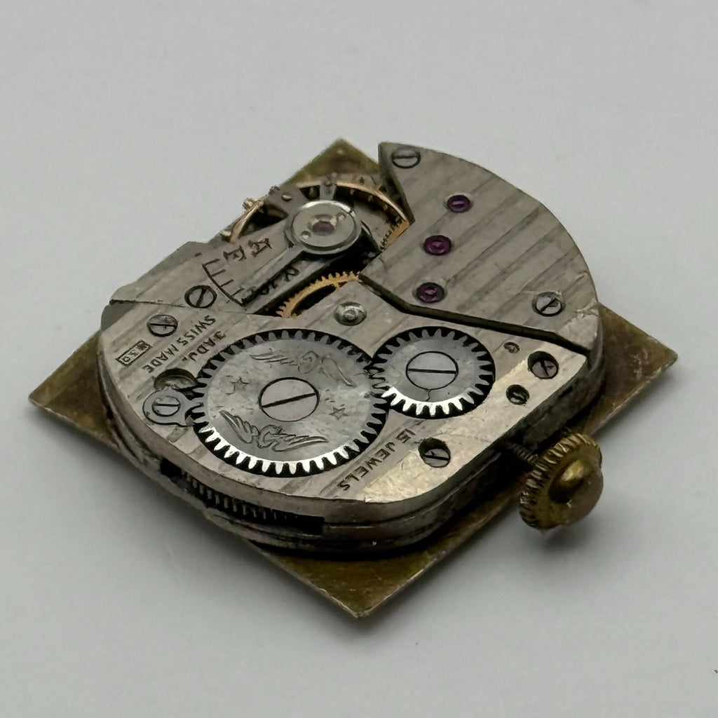 Rotary 830 Watch Movement - 15 Jewels - For Parts / Repair - 20mm