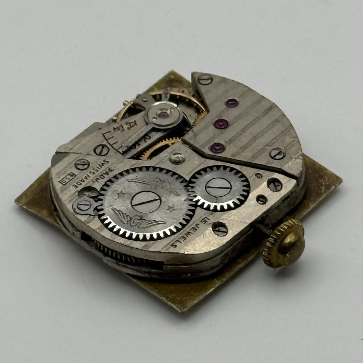 Rotary 830 Watch Movement - 15 Jewels - For Parts / Repair - 20mm