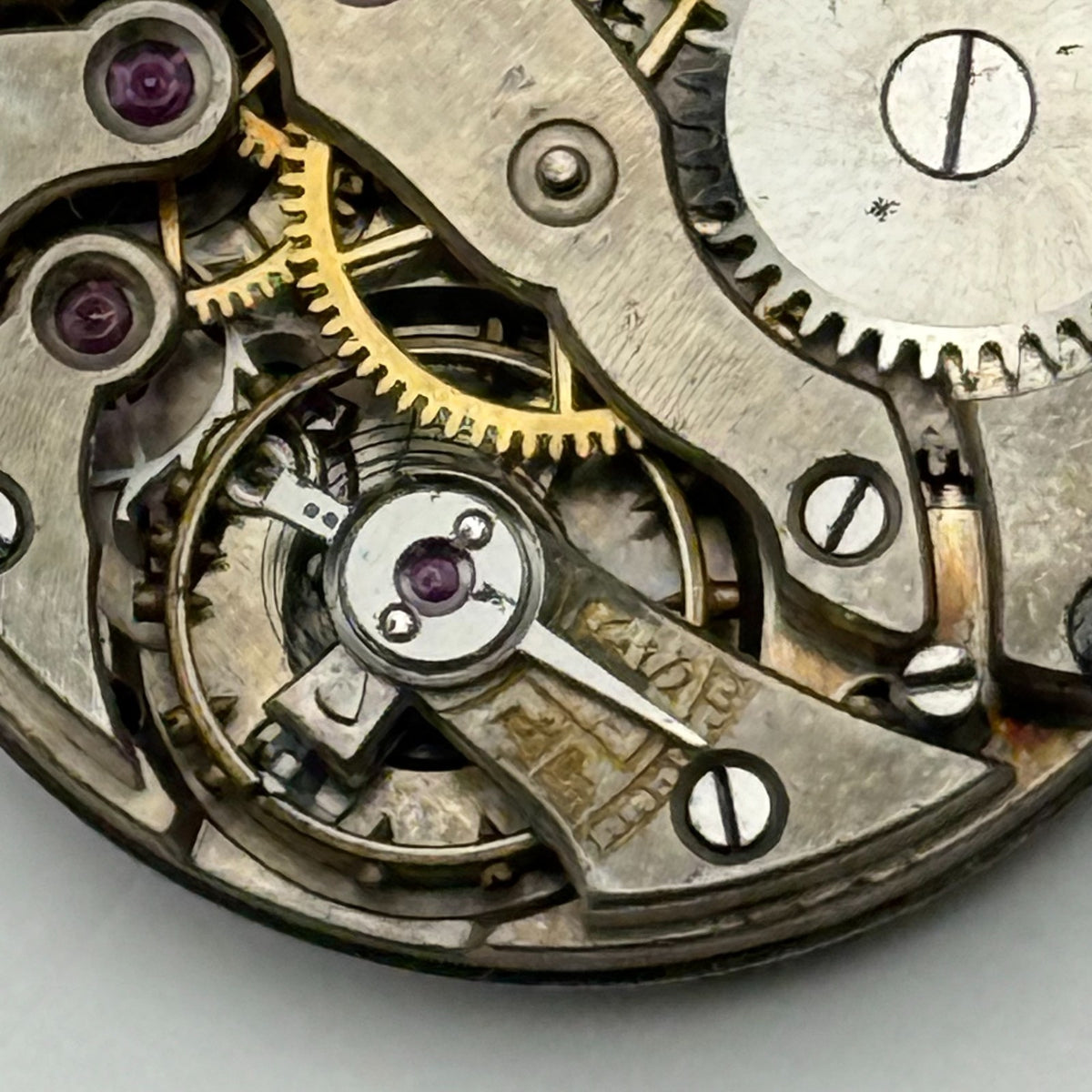Bulla Watch Movement 17 Rubis Antimagnetic Manual Wind Vintage Parts Repair 22mm