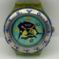 Vintage Swatch Scuba 200 Watch SDG101 Swordfish 1993 ETA Quartz Swiss 40mm Parts
