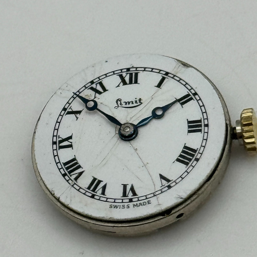 Revue Cal 78 Watch Movement - Roman Numerals - For Parts / Repair - 19.6mm
