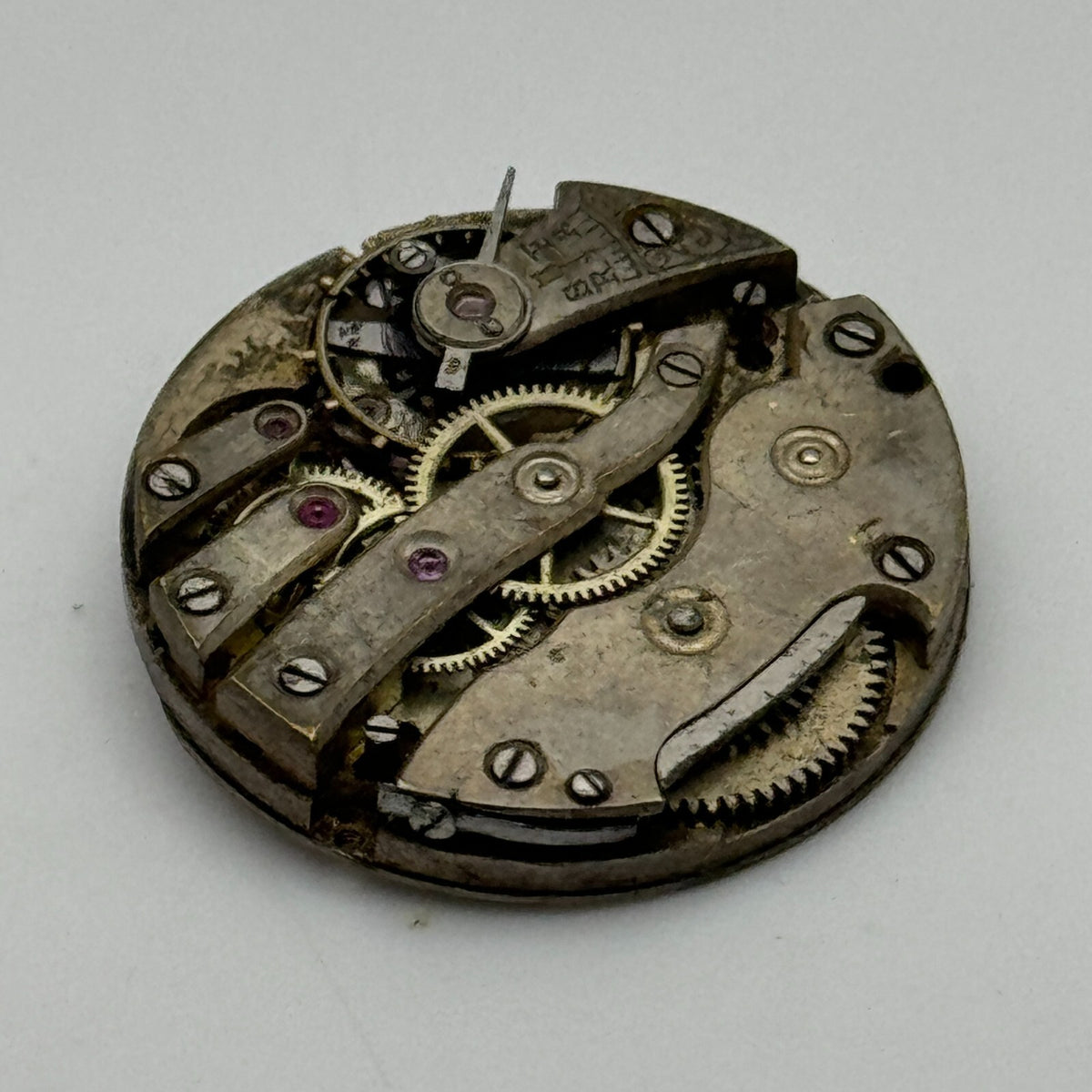 Pistol Watch Movement Vintage Swiss Manual Wind Parts Repair 23.6mm
