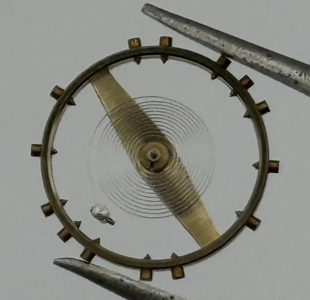 Felsa 4000 Balance Wheel Complete And Spring Renata 965 Watch Movement Parts NOS