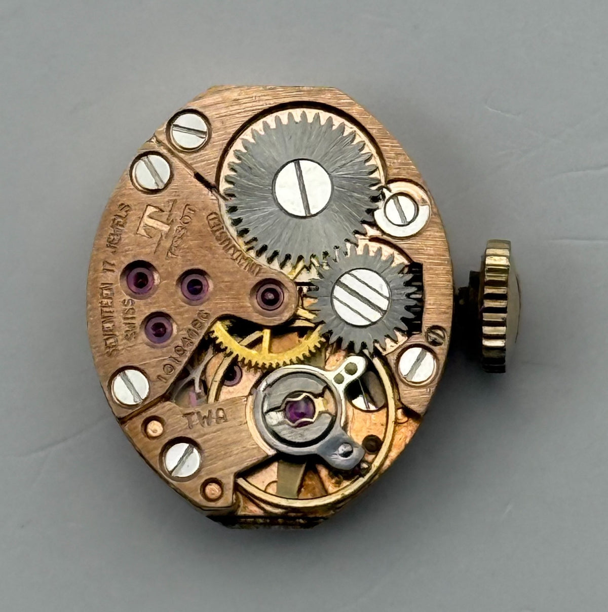 Tissot 530 Watch Movement 17 Jewels Unadjusted Swiss Manual Wind Parts 13mm