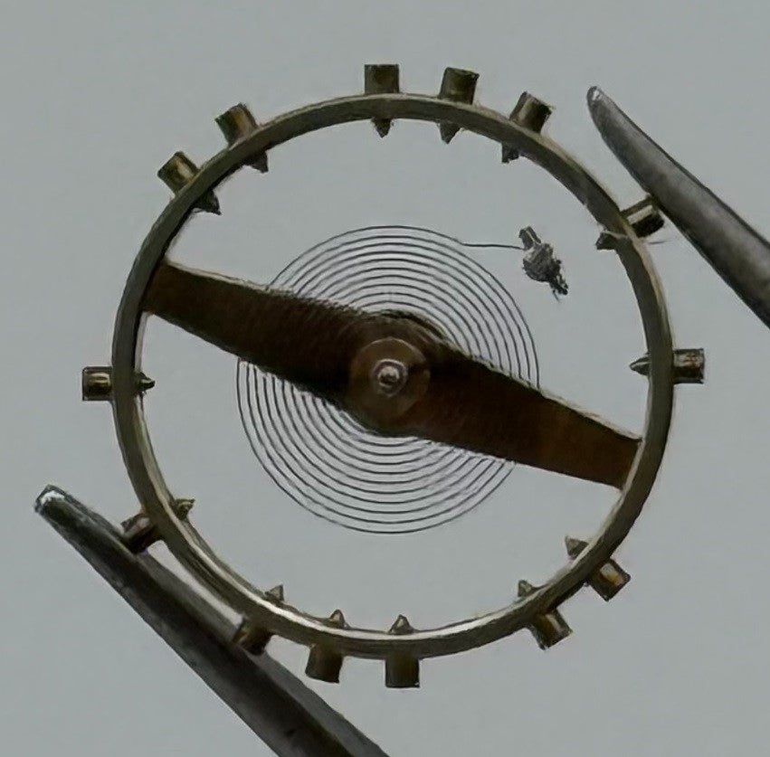Cupillard 256 Balance Wheel Complete And Spring Renata 983 Watch Movement Parts