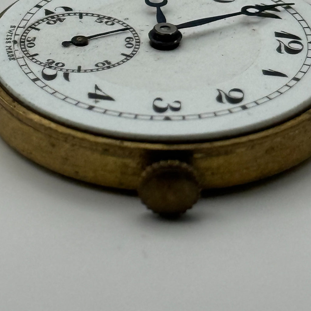 Kurth 180 Watch Movement - 15 Jewels - Running - For Parts / Repair - 22.6mm