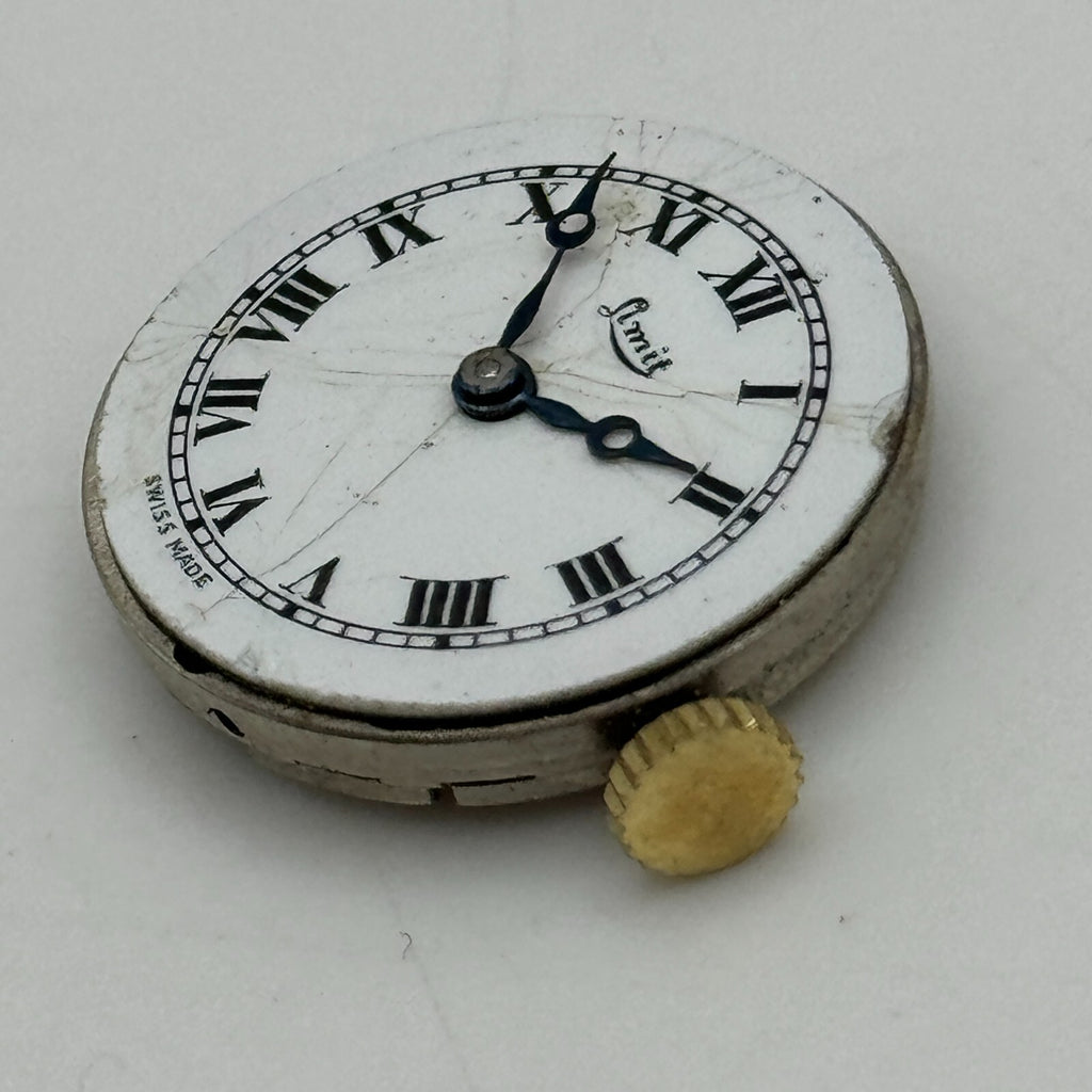 Revue Cal 78 Watch Movement - Roman Numerals - For Parts / Repair - 19.6mm