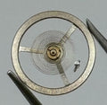 EB 1297 1469 Balance Wheel Complete And Spring Renata 117 Watch Movement Parts