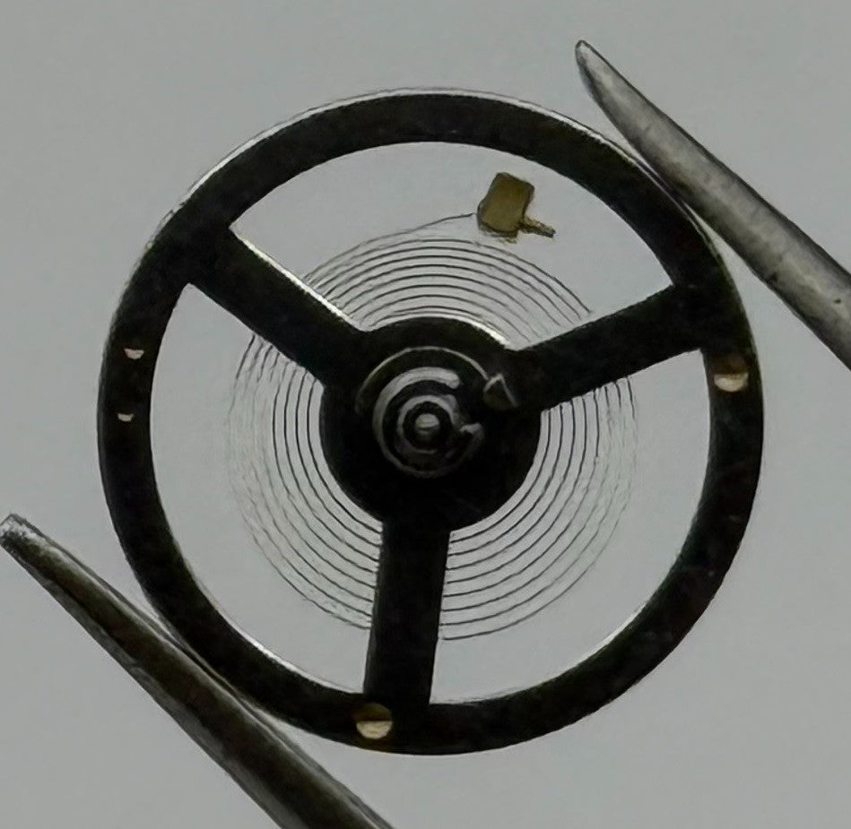LSH 1262 Rosk Balance Wheel Complete And Spring 12’’’ 1855 Watch Movement Parts