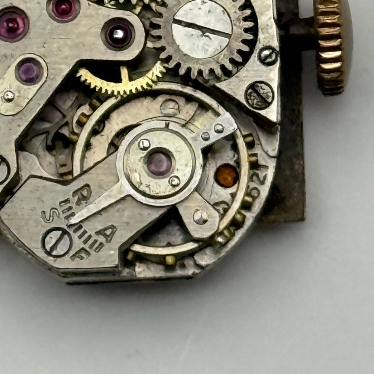 Unitas UT 521 Watch Movement Micosa 17 Jewels Swiss Parts Repair 13mm