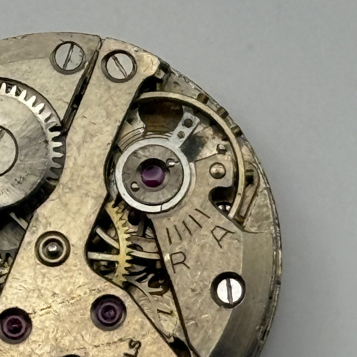 Unidentified Watch Movement Arnex 15 Jewels Swiss Manual Wind Parts 19.6mm