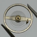 Oris 531 Balance Wheel Complete And Spring Renata 773 M Watch Movement Parts NOS