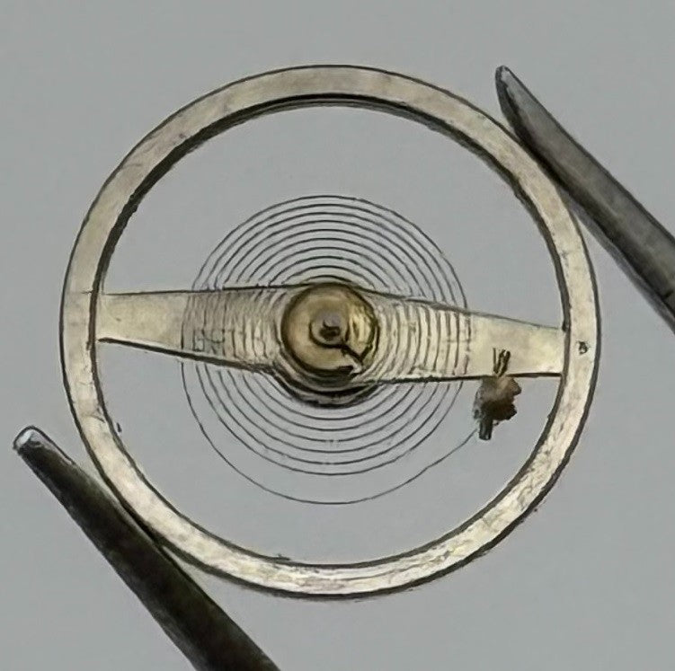 Oris 531 Balance Wheel Complete And Spring Renata 773 M Watch Movement Parts NOS