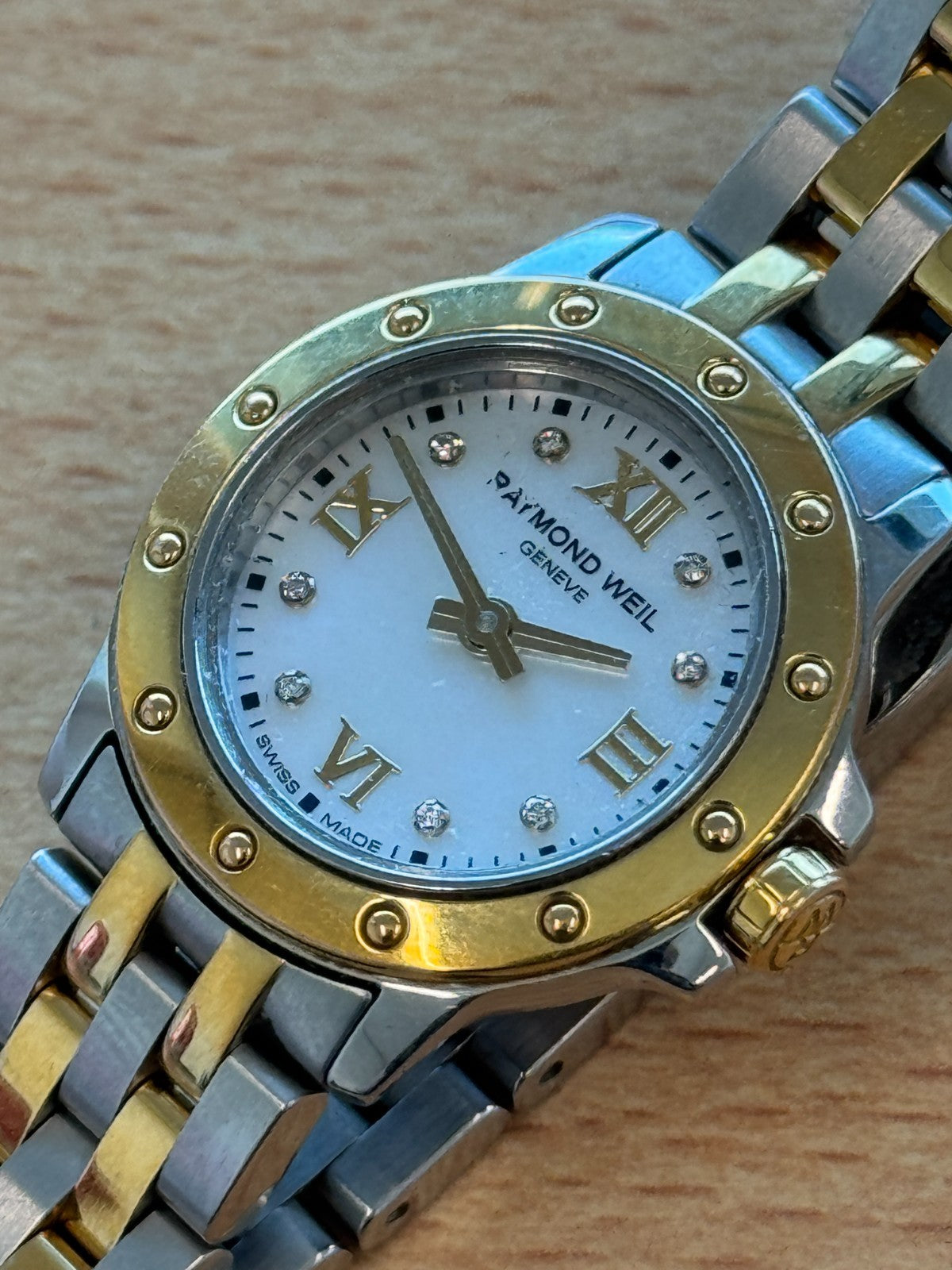 Raymond Weil 5799 Tango Ladies Watch Two Tone Working But Needs Repairs 25mm