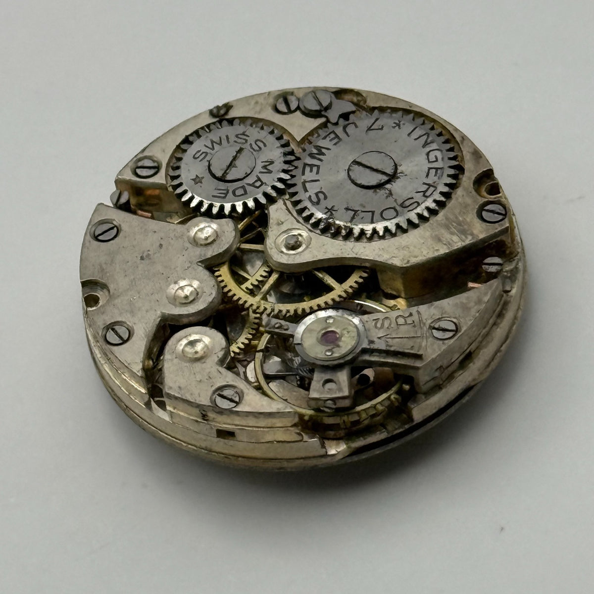 Ingersoll Watch Movement - 7 Jewels - For Parts / Repair - 23.4mm