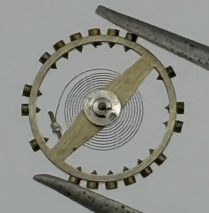 FHF 60 Balance Wheel Complete And Spring 6/8’’ Renata 200 M Watch Movement Parts