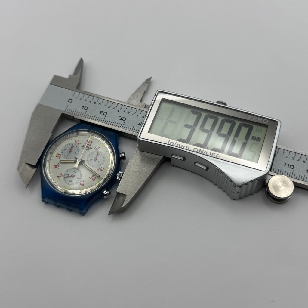 Vintage Swatch Chrono Watch SCN103 JFK 1991 ETA Quartz Swiss 40mm Parts Repair