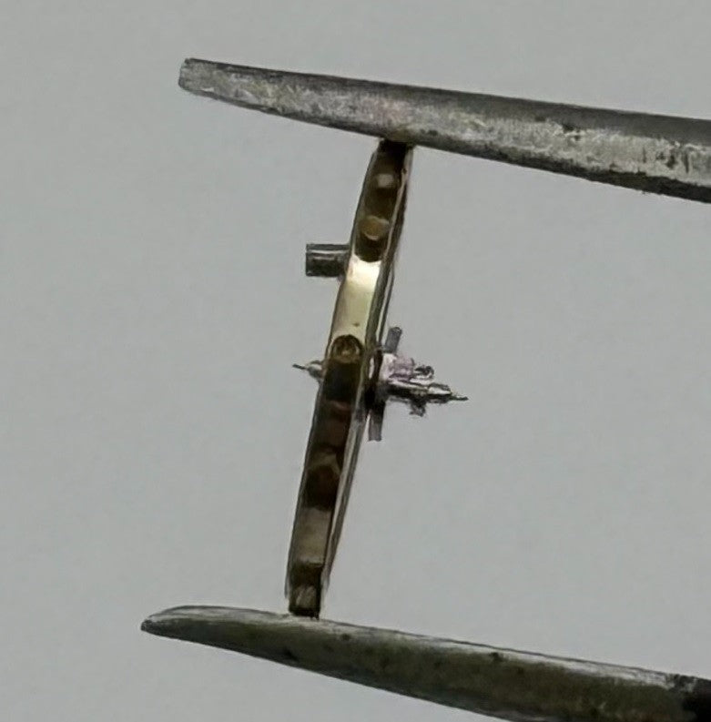 ETA 2412 Balance Wheel Complete And Spring 6¾’’’ 1257 M Watch Movement Parts NOS