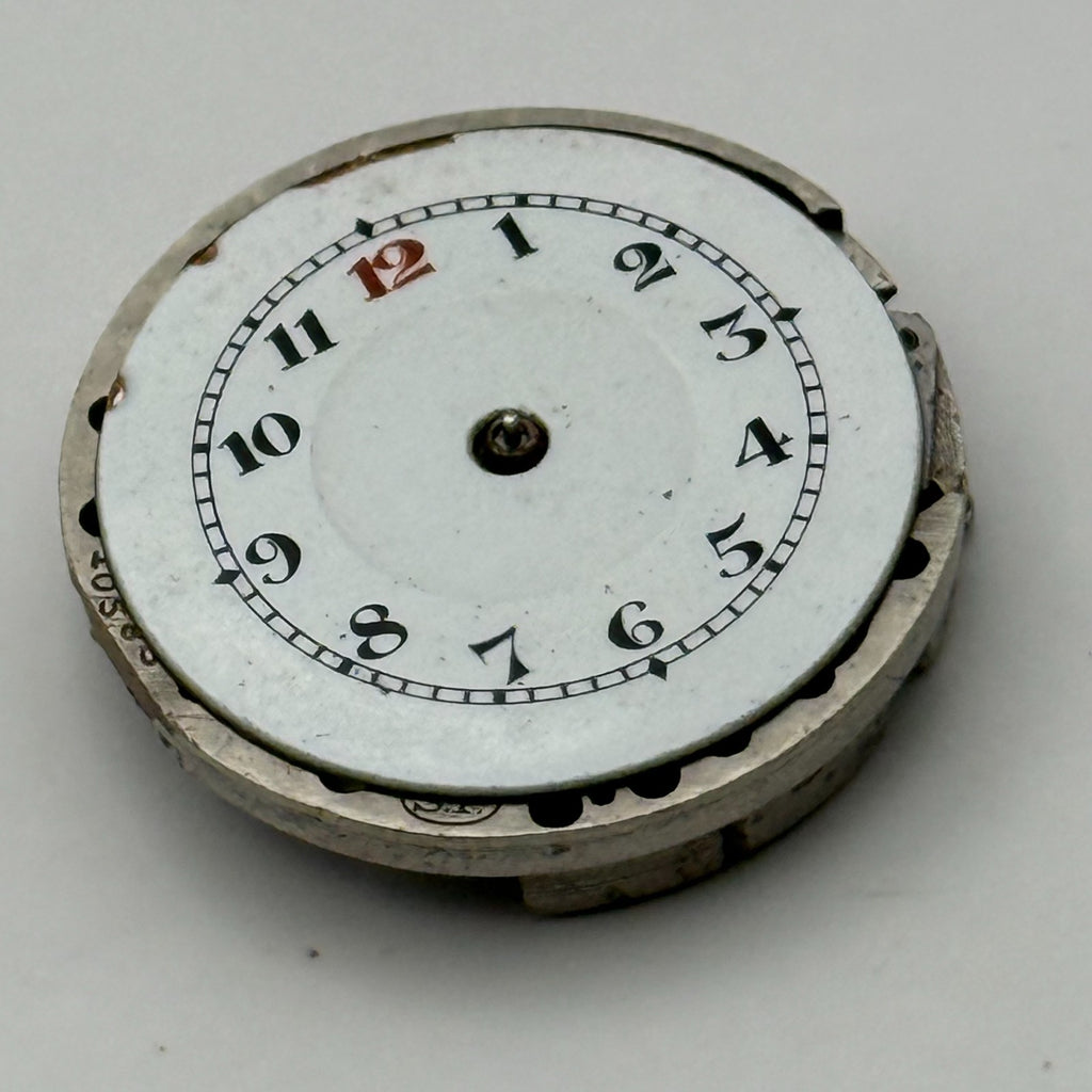 Unidentified SF Watch Movement Swiss Manual Wind Vintage Parts Repair 23.3mm