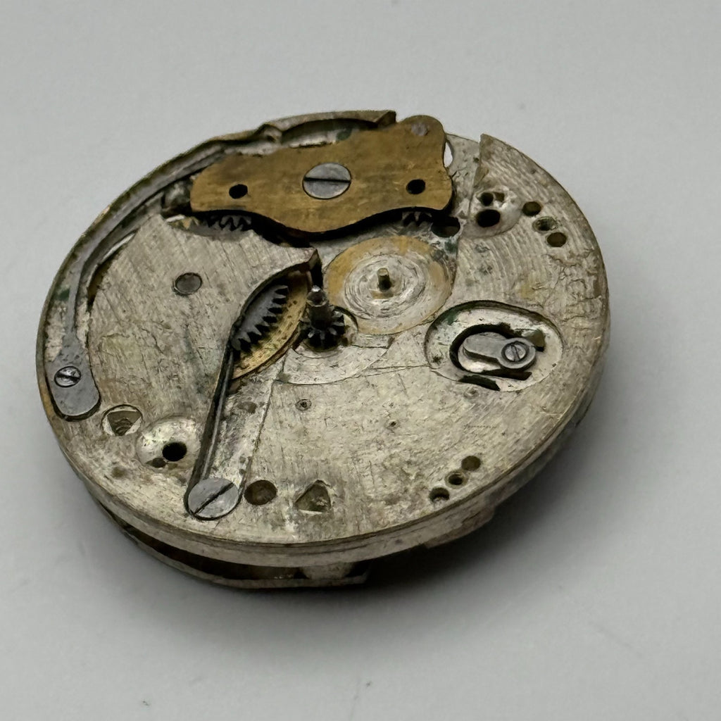 Unidentified Watch Movement Swiss Manual Wind Vintage Parts Repair 28.2mm