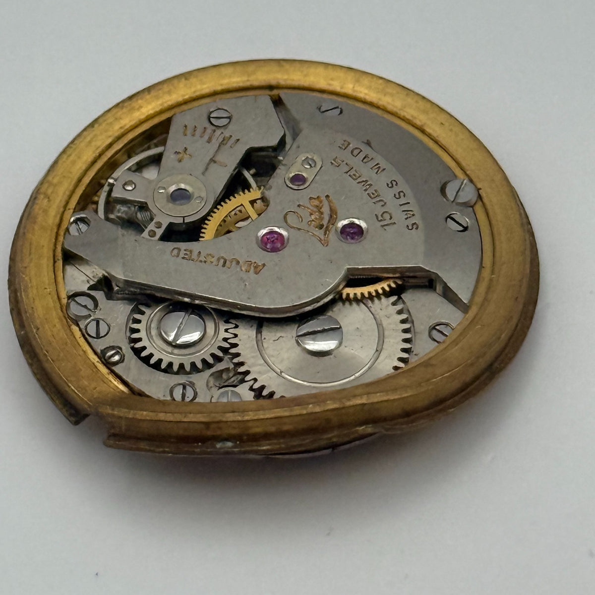 Loda Watch Movement - 15 Jewels Spares - For Parts / Repair - 29mm