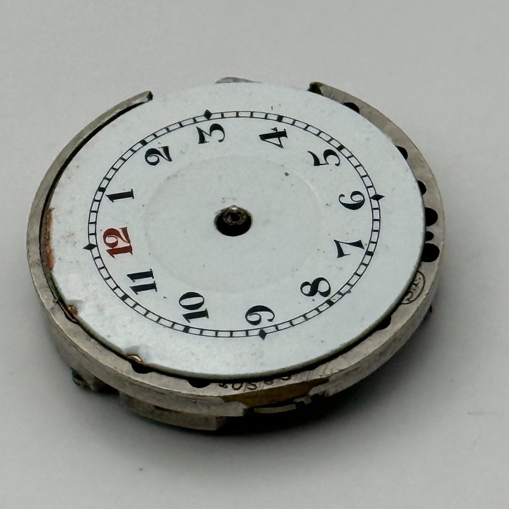 Unidentified SF Watch Movement Swiss Manual Wind Vintage Parts Repair 23.3mm