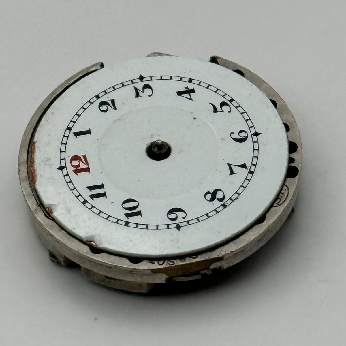 Unidentified SF Watch Movement Swiss Manual Wind Vintage Parts Repair 23.3mm