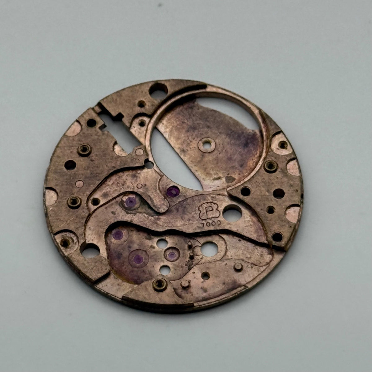 Peseux P 7000 Watch Movement - Main Plate - For Parts / Repair - 23.6mm