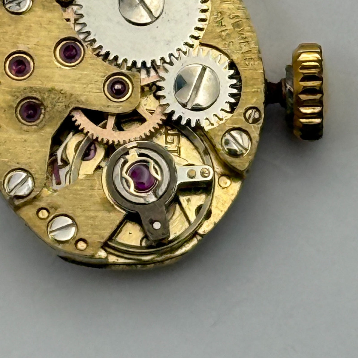 FE 68E4 Watch Movement Avia 17 Jewels Swiss Manual Wind Parts Repair 13.1mm